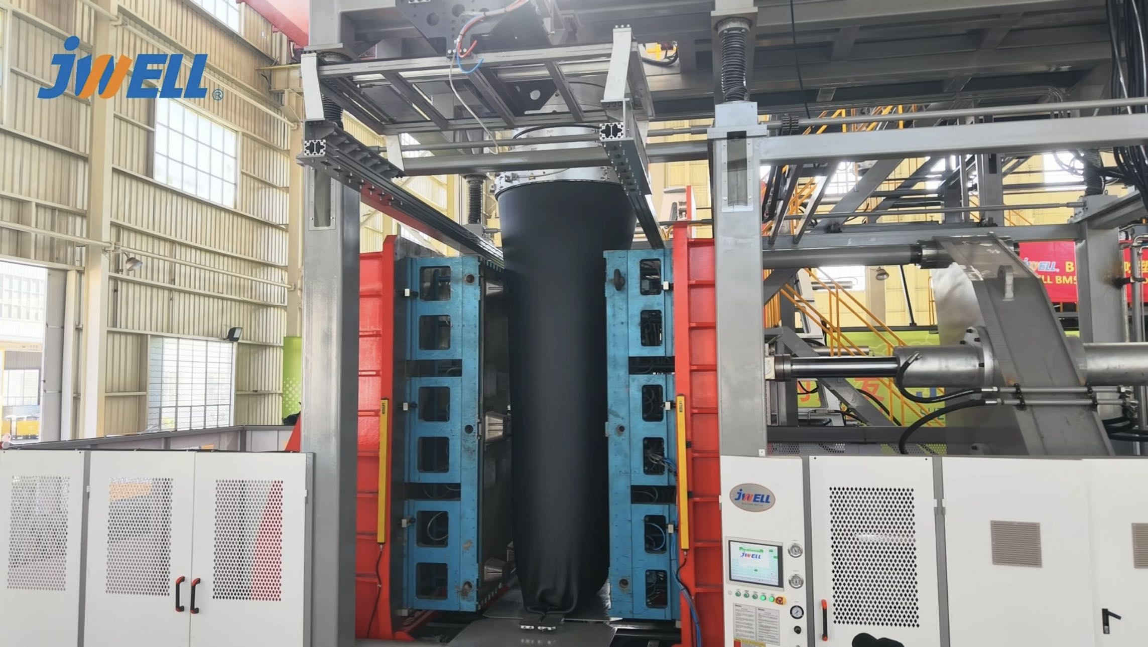 ماكينة نفخ القوالب Jwell 500L/1000L لمنصة التحميل الصناعية ذات التسعة أرجل/المجوفة/المتجانسة من البولي إيثيلين عالي الكثافة (HDPE)