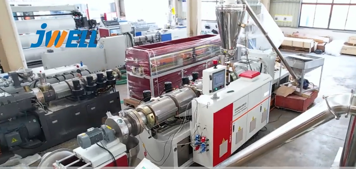 Jwell آلات الطارد مكافحة المخروطية التوأم برغي بثق PVC آلة الحبيبات / آلة التحبيب 